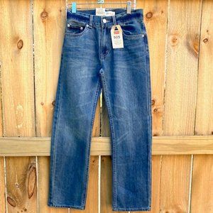 Levi's 505 Kids 14 Slim Fit Straight Leg Jeans 25" Waist